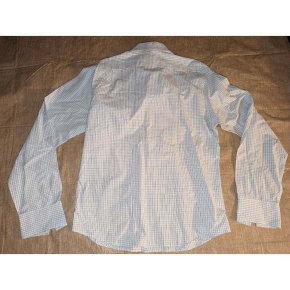 Abercrombie Fitch Shirt Mens XXL White Plaid Muscle Fit Button Up Casual - Picture 2 of 7